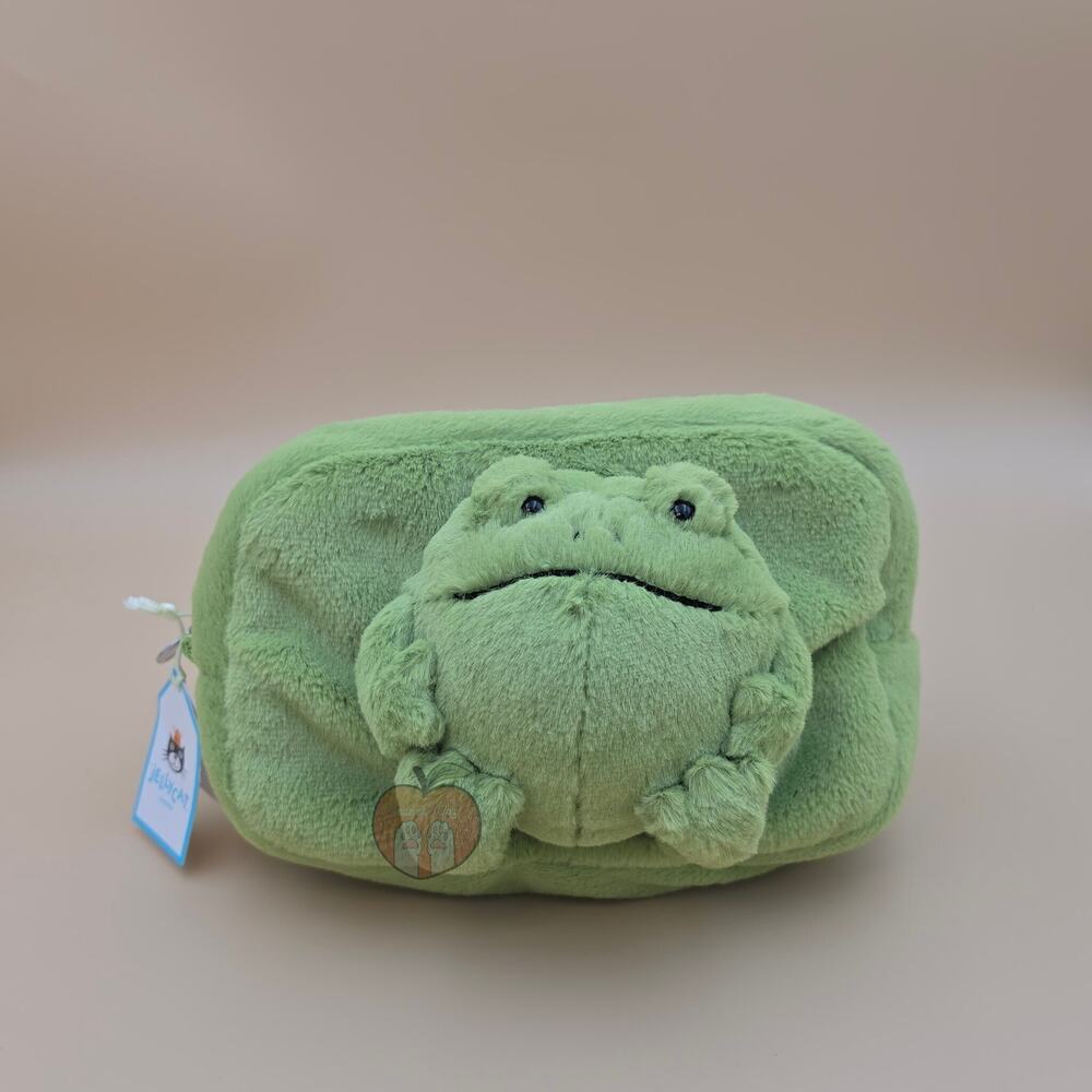 Jellycat Ricky Rain Frog Pouch - AUTHENTIC - NEW WITH TAGS